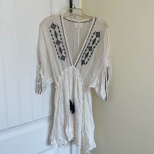 White sheer coverup